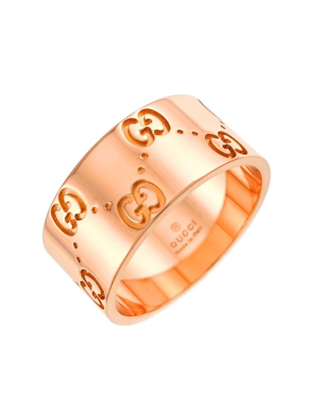 Gucci Icon Wide Ring 18k Pink Gold 750